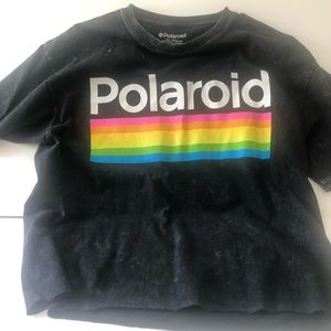 Polaroid Cropped Graphic Tee